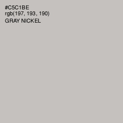 #C5C1BE - Gray Nickel Color Image
